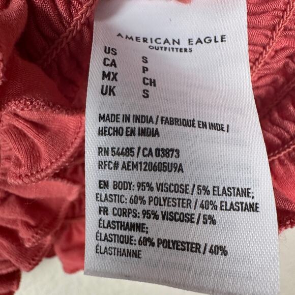 American Eagle Smocked Summer Top Size Small - Picture 5 of 5